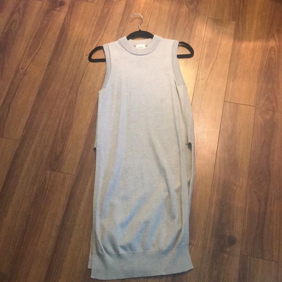 Wilfred Sleeveless Grey Sweater Dress - Picture 2 of 7
